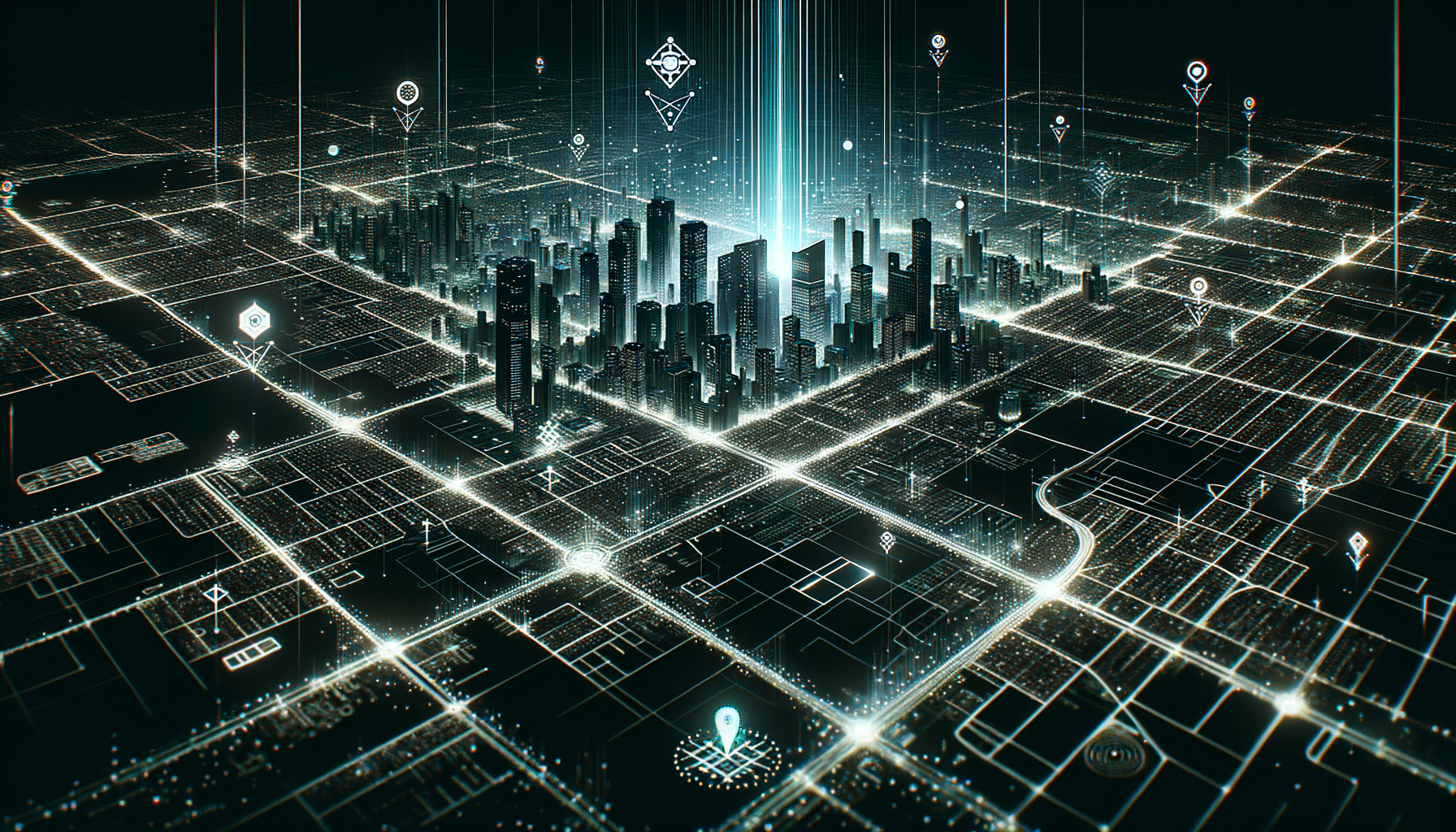 GEOSPATIAL — Google Maps integration with property overlays and ML prediction pins